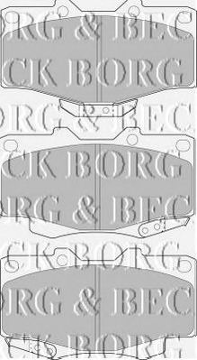 BORG & BECK bbp1469 -  Комплект тормозных колодок, дисковый тормоз